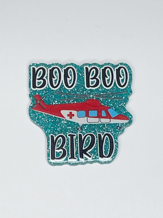 FLATBACK ACRYLIC BOO BOO BIRD F169