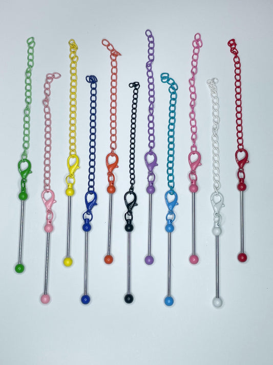 BEADABLE CUP CHARM BARS W/CHAIN (1ct)