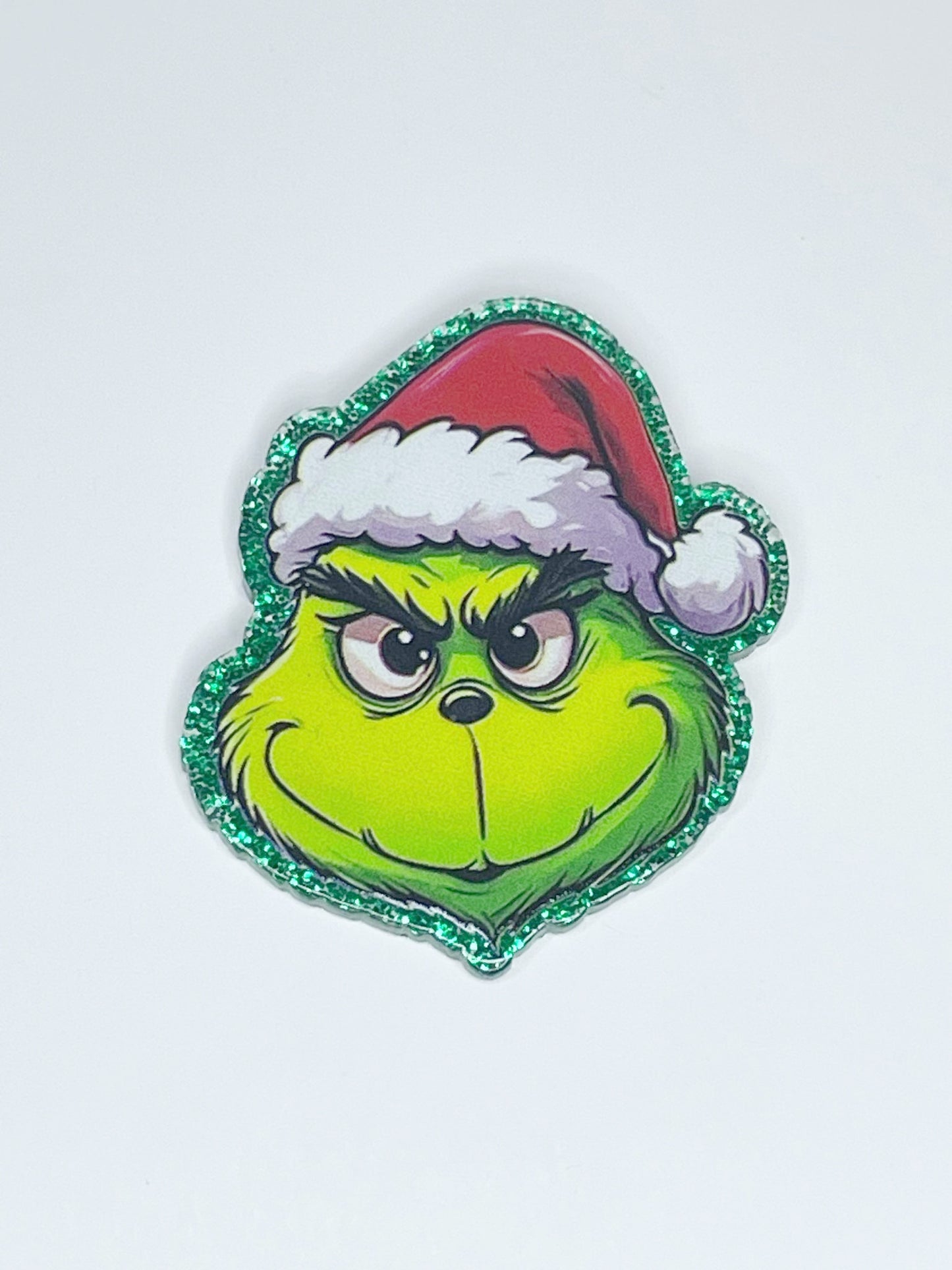 FLATBACK ACRYLIC GRINCH FACE F211 (1ct)