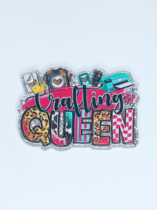 FLATBACK ACRYLIC CRAFTING QUEEN F207 (1ct)