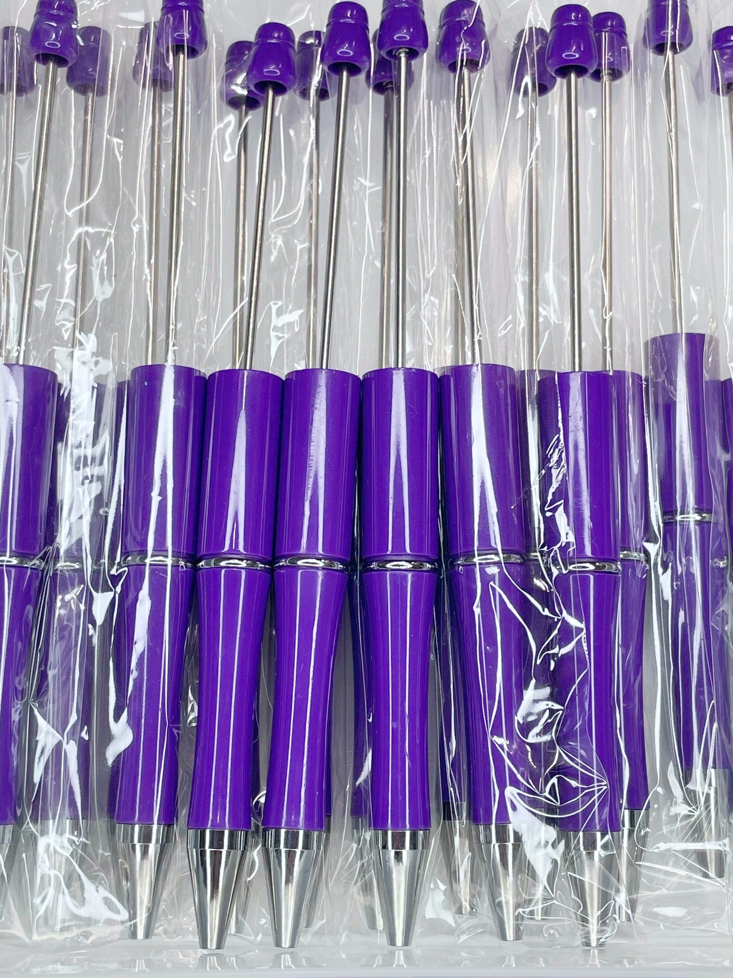 BEADABLE PLASTIC PEN SOLID PURPLE B14 (1ct)