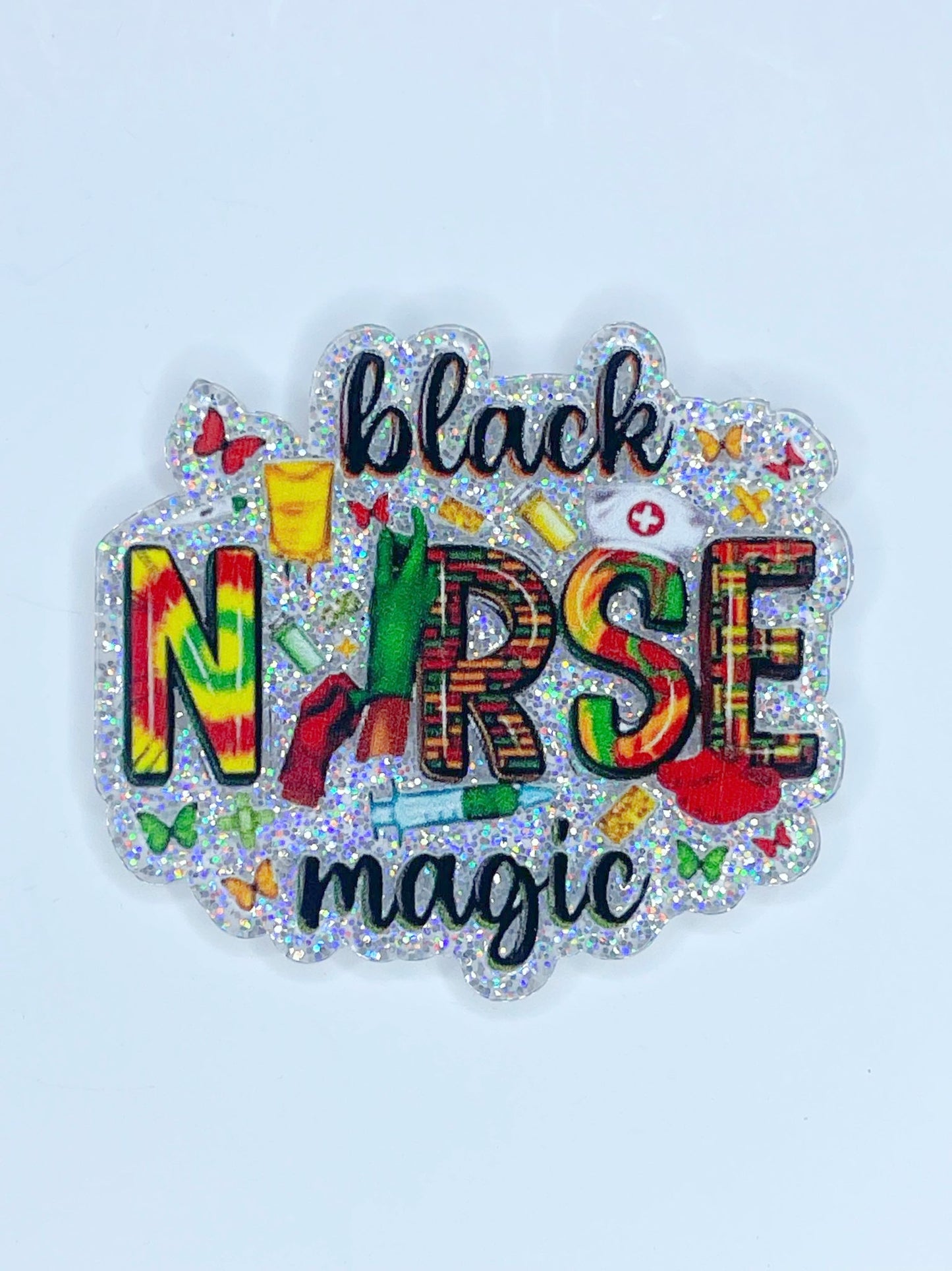 FLATBACK ACRYLIC BLACK NURSE MAGIC F213 (1ct)