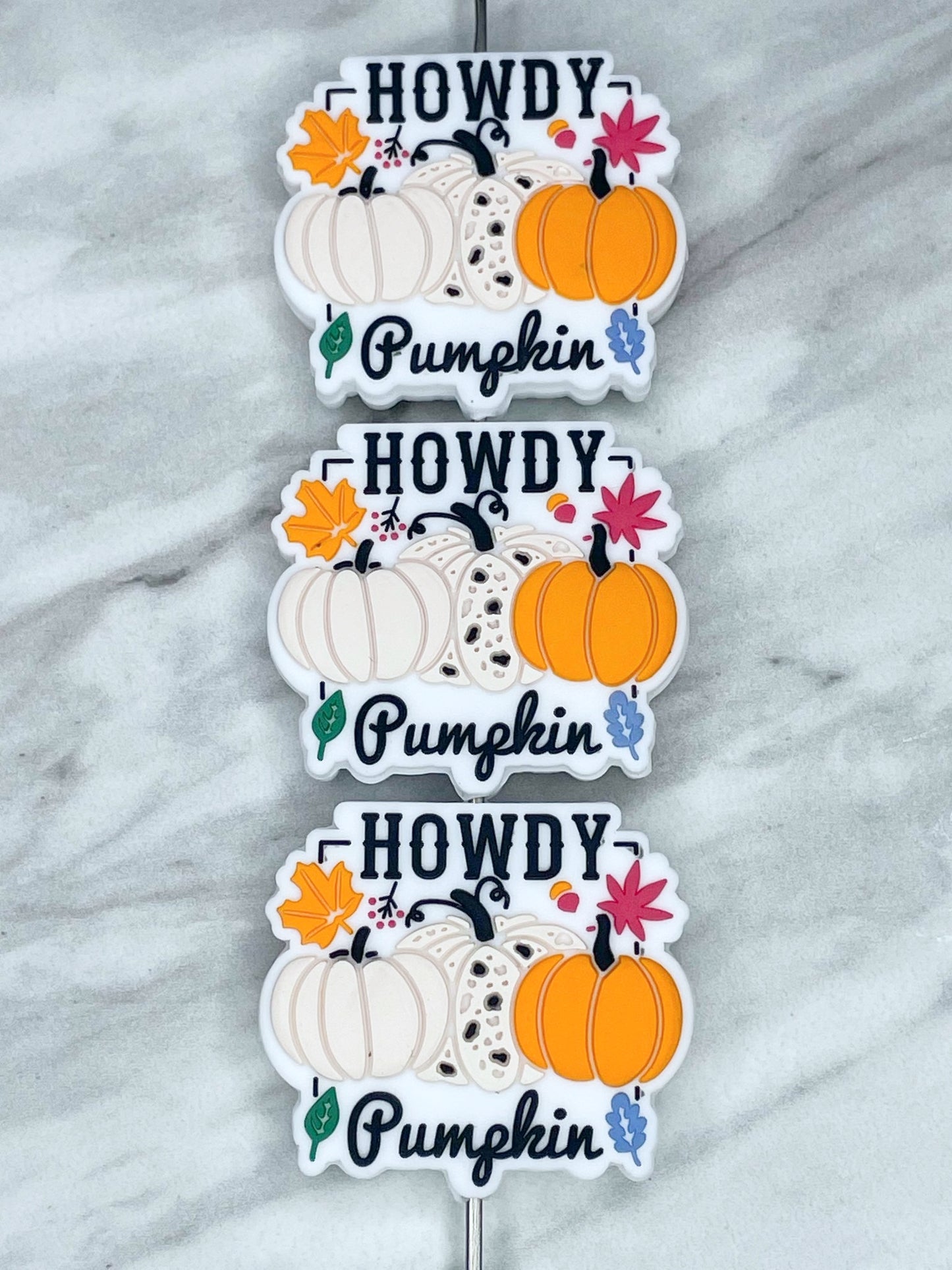 (DISCONTINUED) HOWDY PUMPKIN SILICONE FOCAL