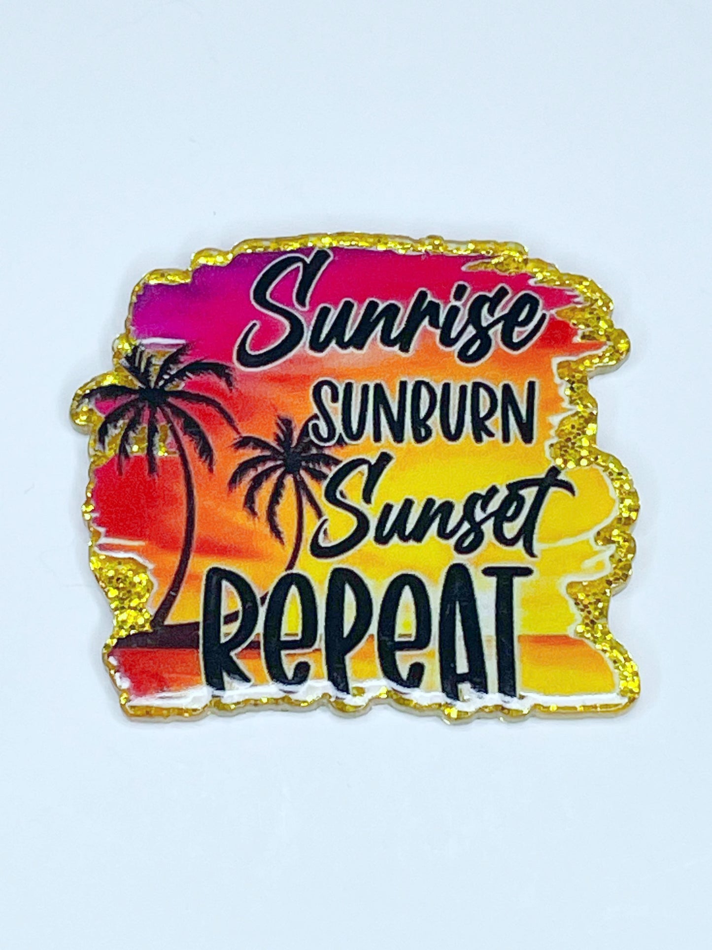 FLATBACK ACRYLIC SUNRISE SUNBURN F242 (1ct)