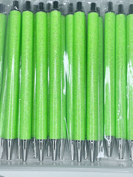 NON-BEADABLE METAL GLITTER PEN #22 LIME (1ct)