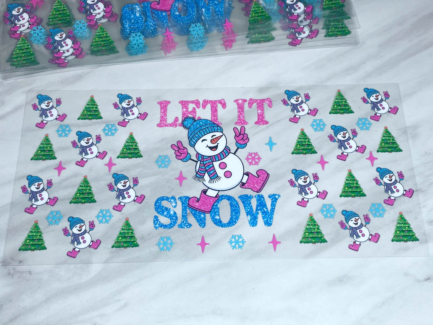 UV DTF 16OZ LIBBY WRAP LET IT SNOW L33 (1ct)