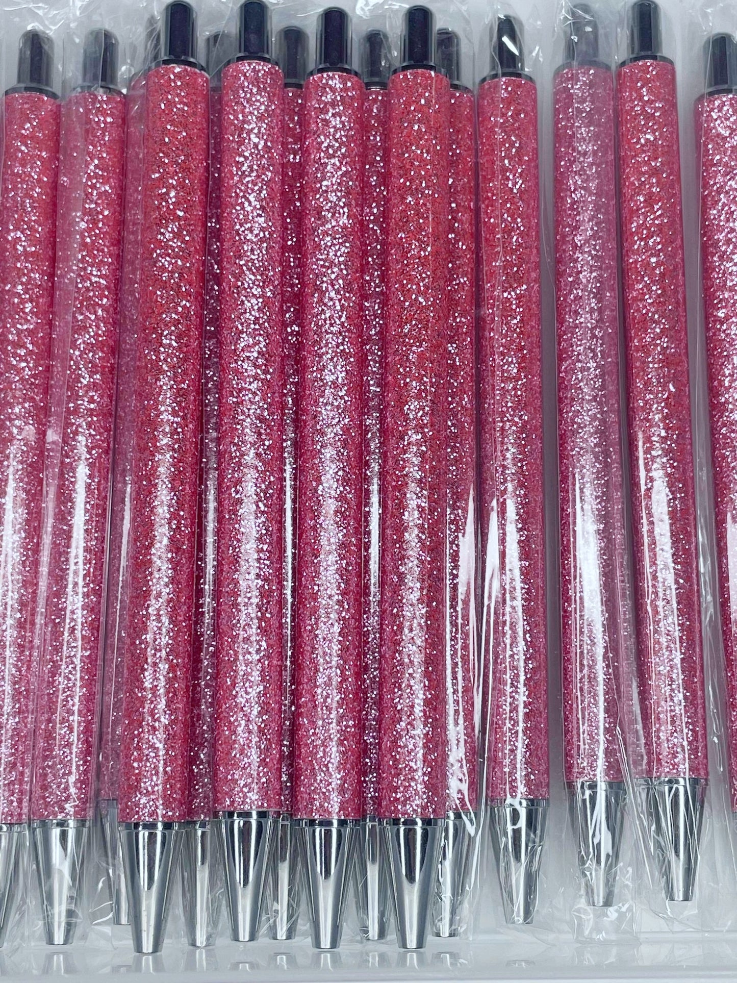 NON-BEADABLE METAL GLITTER PEN #14 PINK (1ct)