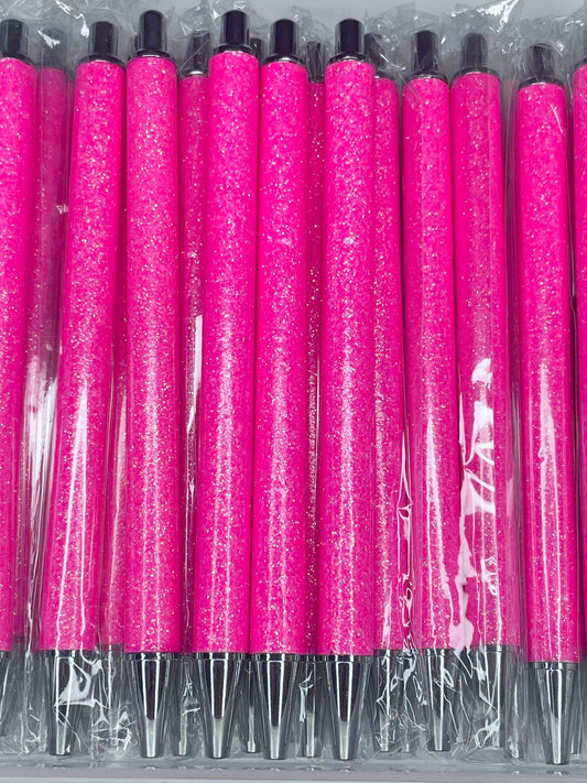 NON-BEADABLE METAL GLITTER PEN #11 HOT PINK (1ct)