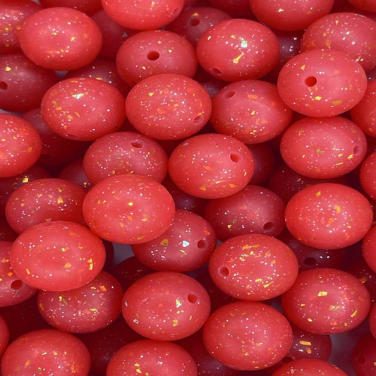 C11 RED 15MM CONFETTI GLITTER