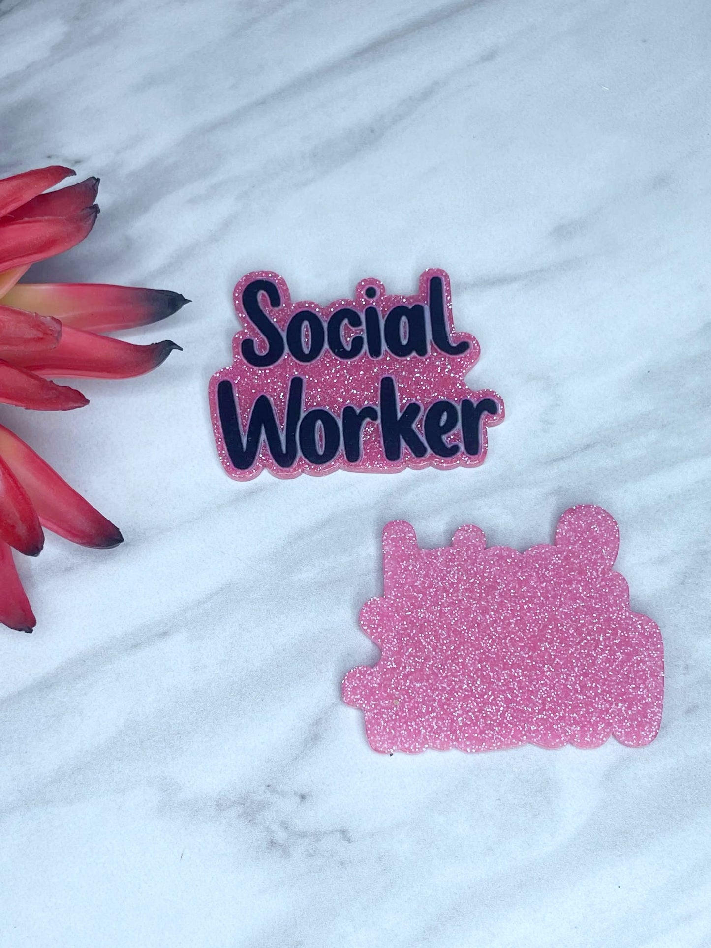 FLATBACK ACRYLIC SOCIAL WORKER F354 (1ct)