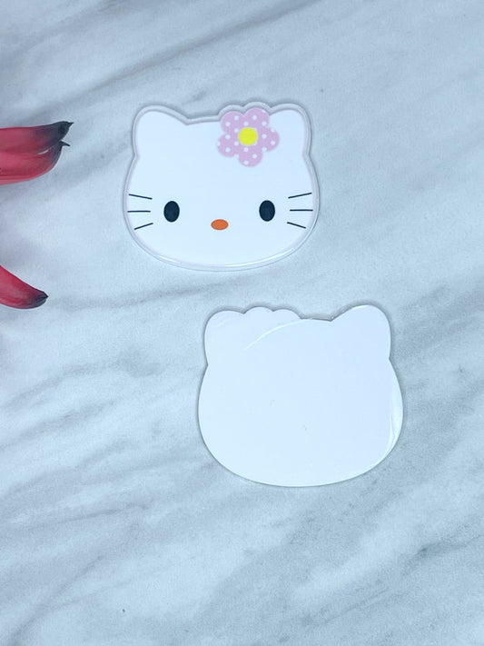 FLATBACK ACRYLIC PINK BOW KITTY F137 (1ct)