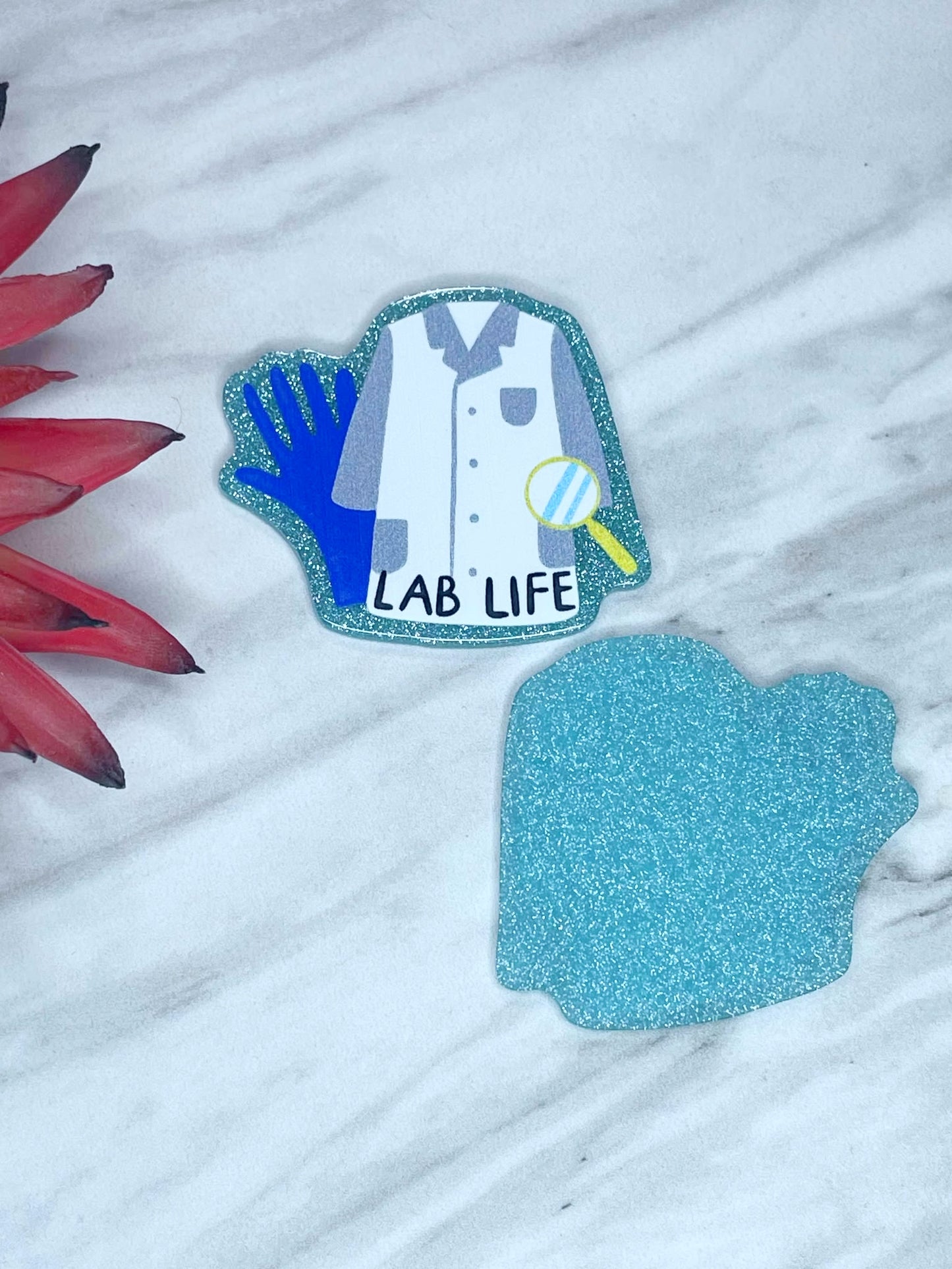 FLATBACK ACRYLIC LAB LIFE F199 (1ct)