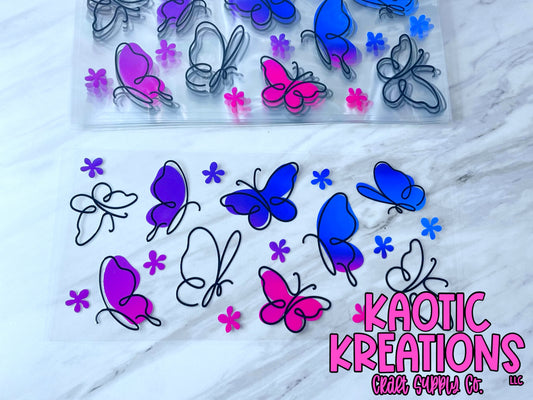 16OZ UV DTF LIBBY WRAP BUTTERFLIES P3888 (1ct)