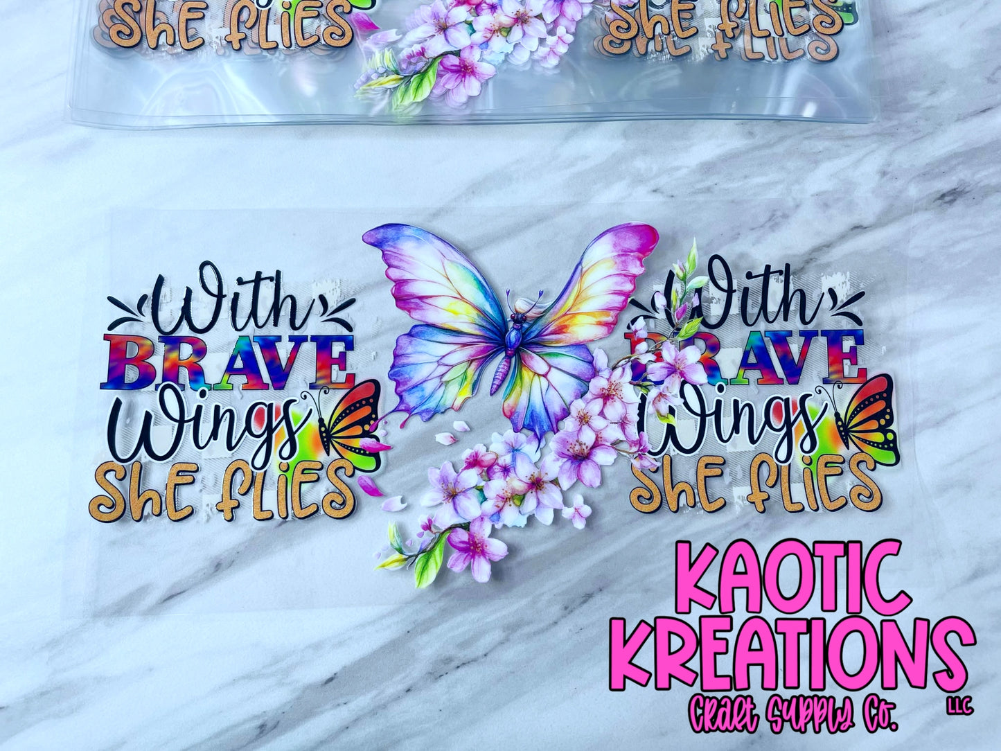 16OZ UV DTF LIBBY WRAP WITH BRAVE WINGS P2128 (1ct)