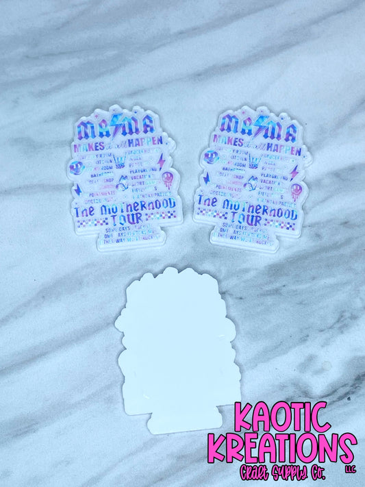FLATBACK ACRYLIC MAMA MAKES IT ALL HAPPEN F251 (1ct)