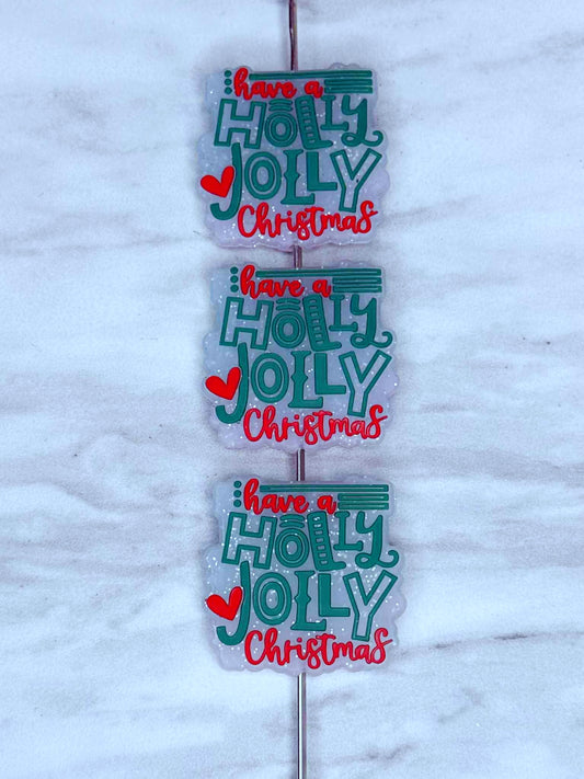 HOLLY JOLLY CHRISTMAS SILICONE FOCAL D630 (1ct)