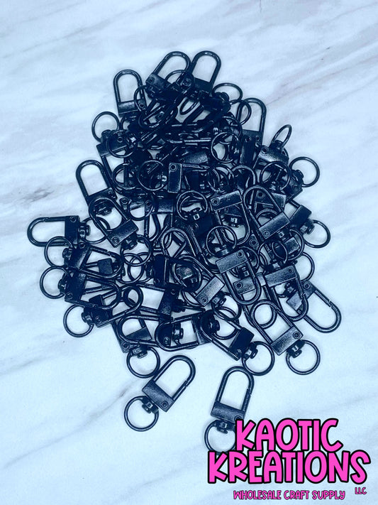MINI SWIVEL CLASP - #7 BLACK (1ct)