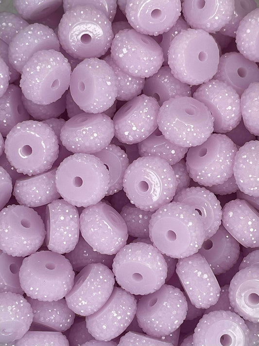 12MM RESIN RHINESTONE SPACER FAIRY DUST 56 (1ct)