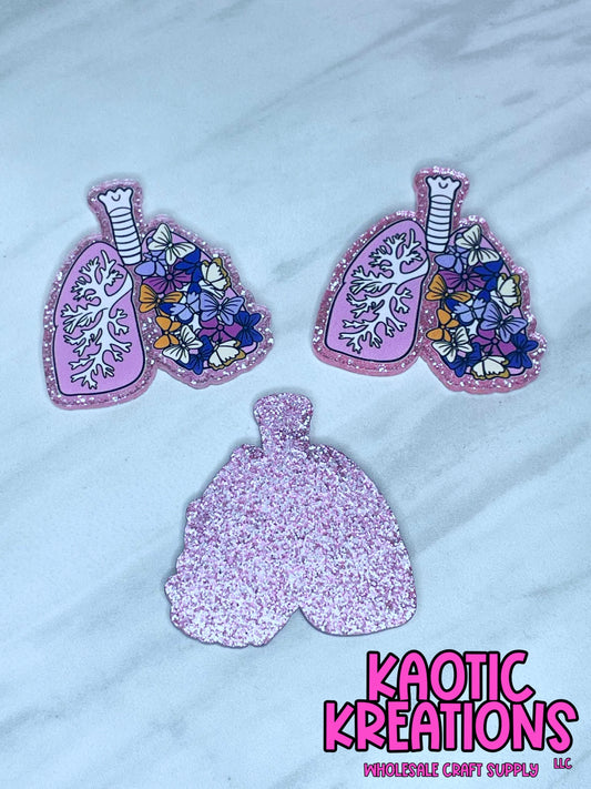 FLATBACK ACRYLIC LUNGS PULMONOLOGY F72 (1ct)