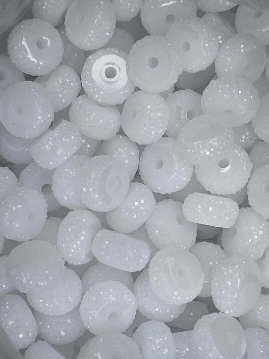 12MM RESIN RHINESTONE SPACER SNOWFLAKE 36 (1ct)