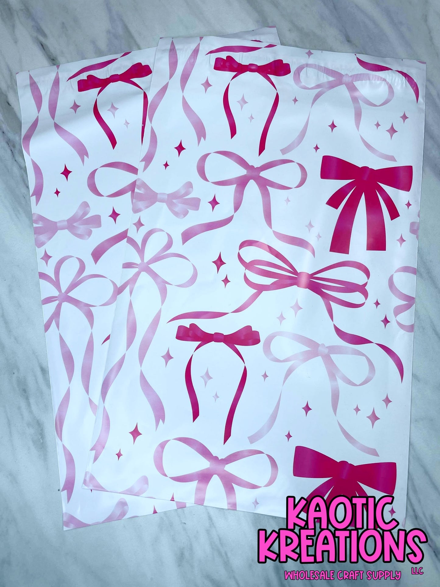 RIBBON PRINT POLY MAILER BAG 7.5 x 10.5 (1ct)