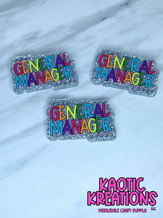 FLATBACK ACRYLIC GENERAL MANAGER F405 (1ct)