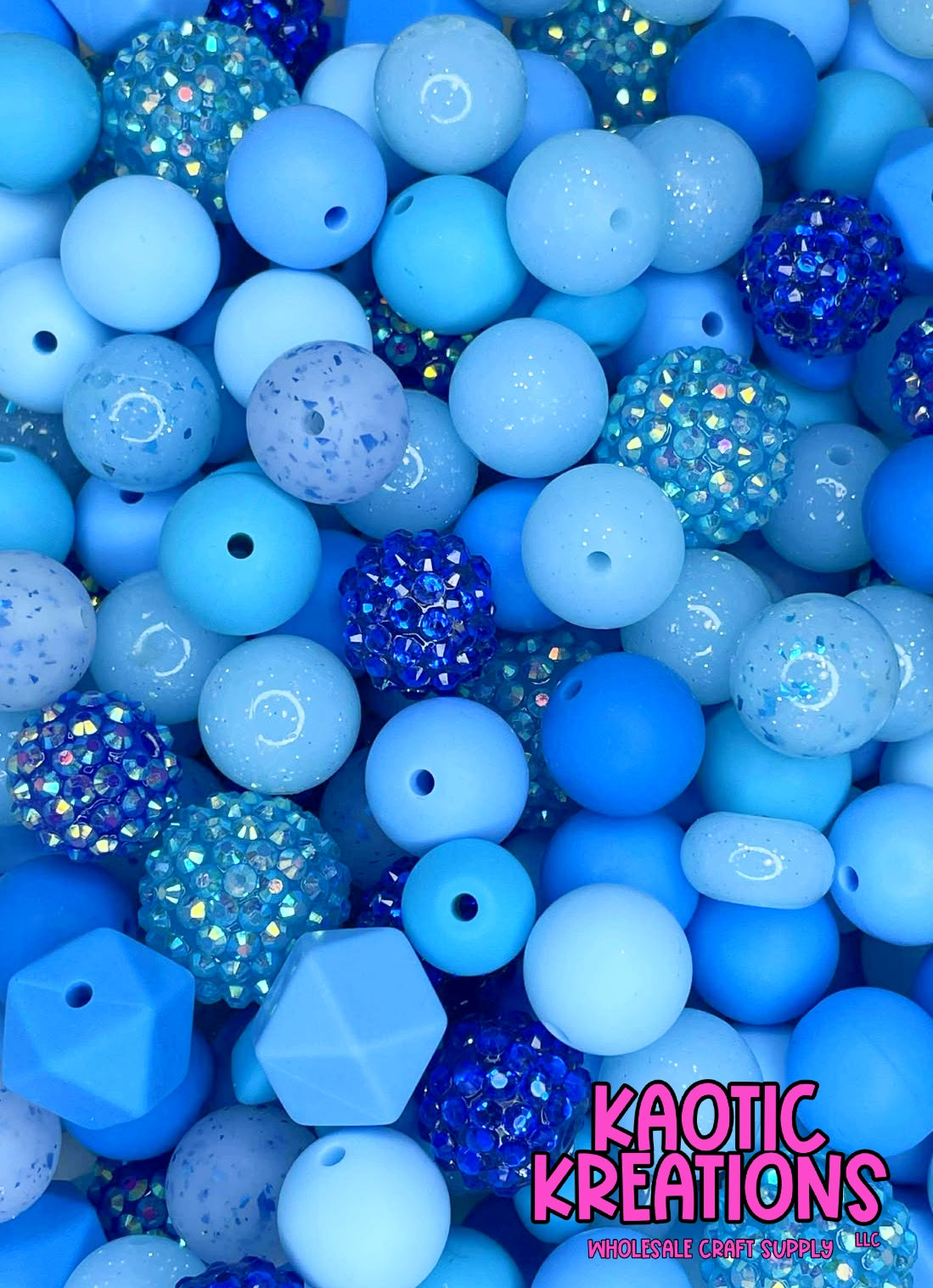 SEASIDE ACRYLIC SILICONE BEAD MIX #16 (50ct)