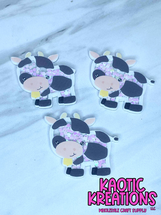 FLATBACK ACRYLIC (SHAKER) COW F620 (1ct)