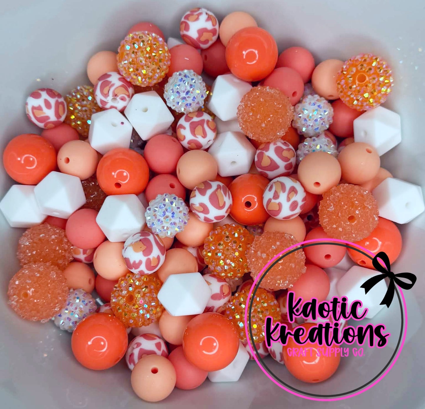 ACRYLIC SILICONE BEAD MIX #71 (28ct)