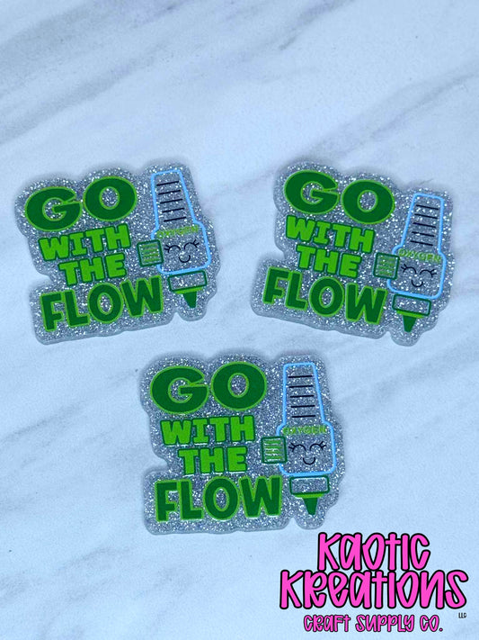 FLATBACK ACRYLIC GO WITH THE FLOW F614 (1ct)