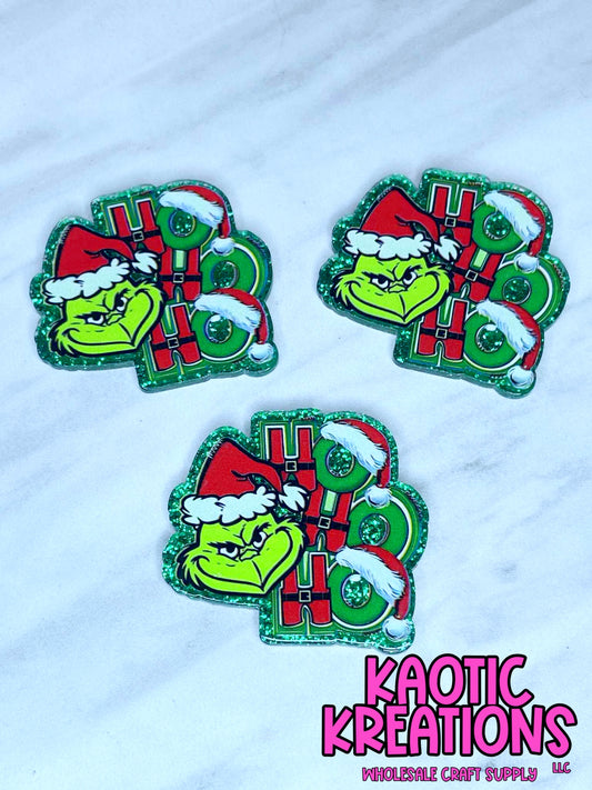FLATBACK ACRYLIC HO HO HO F575 (1ct)