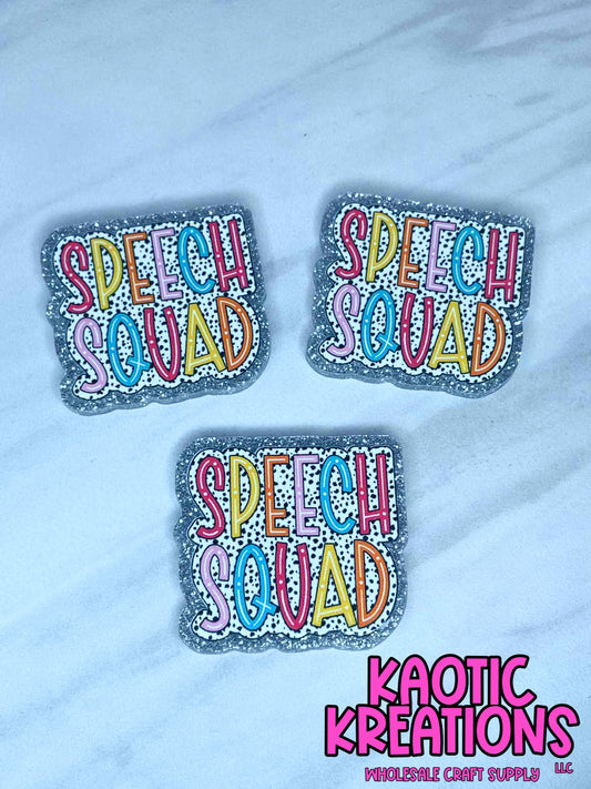 FLATBACK ACRYLIC SPEECH SQUAD F412 (1ct)