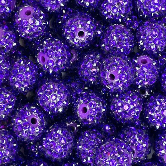 #53 16MM RHINESTONE ACRYLIC PURPLE RAIN (1ct)