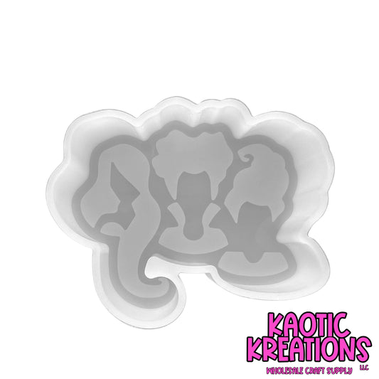 THREE SISTERS FRESHIE SILICONE MOLD 5" W x 3.75" H x 1" D M11 (1ct)