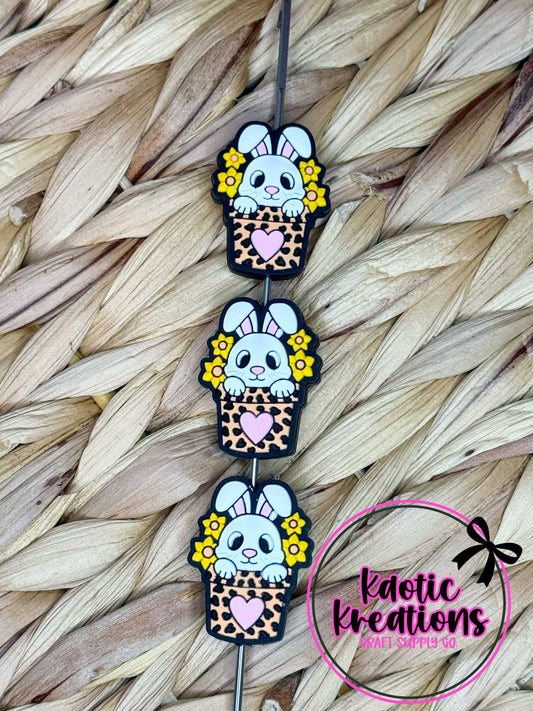 LEOPARD BASKET BUNNY SILICONE FOCAL D457