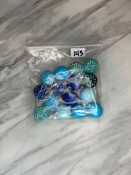 (SHOP DESTASH) 20MM ACRYLIC BEAD BUNDLE #143 (15ct)