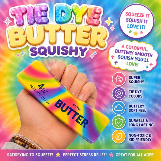 4oz WHIPPED RAINBOW BUTTER SQUISH (1ct)
