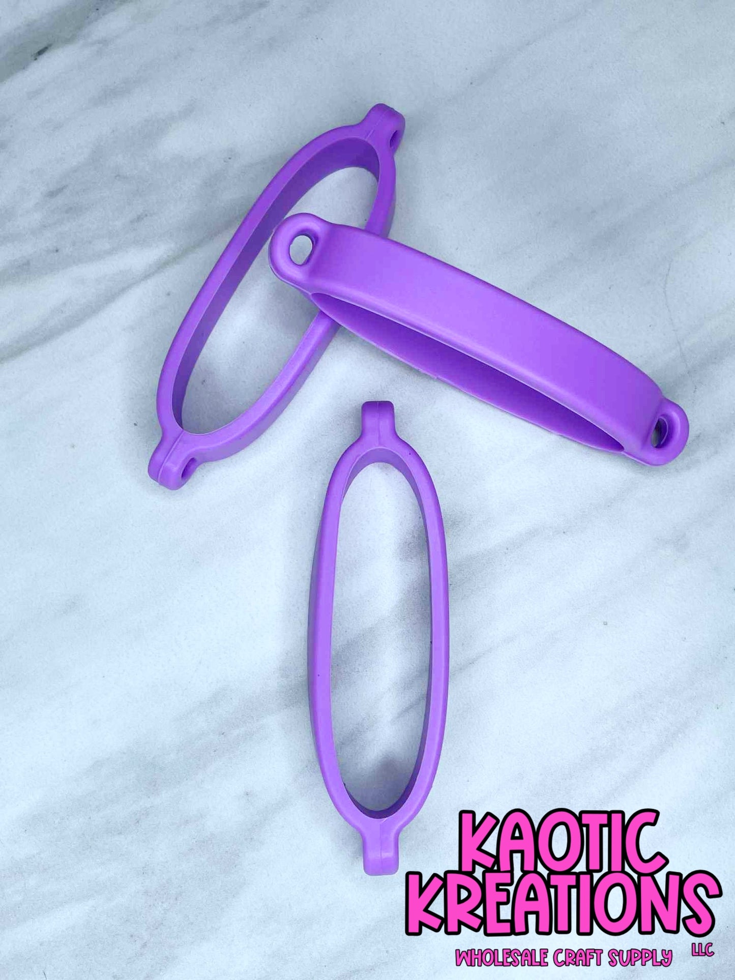 BEADABLE TUMBLER SILICONE CARRIER RING #10 PURPLE (1ct)
