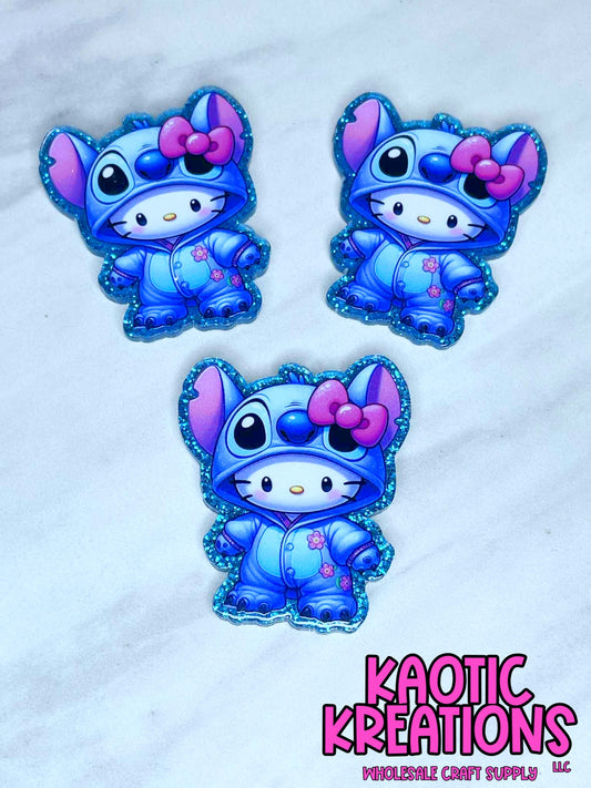 FLATBACK ACRYLIC KITTY ALIEN F579 (1ct)