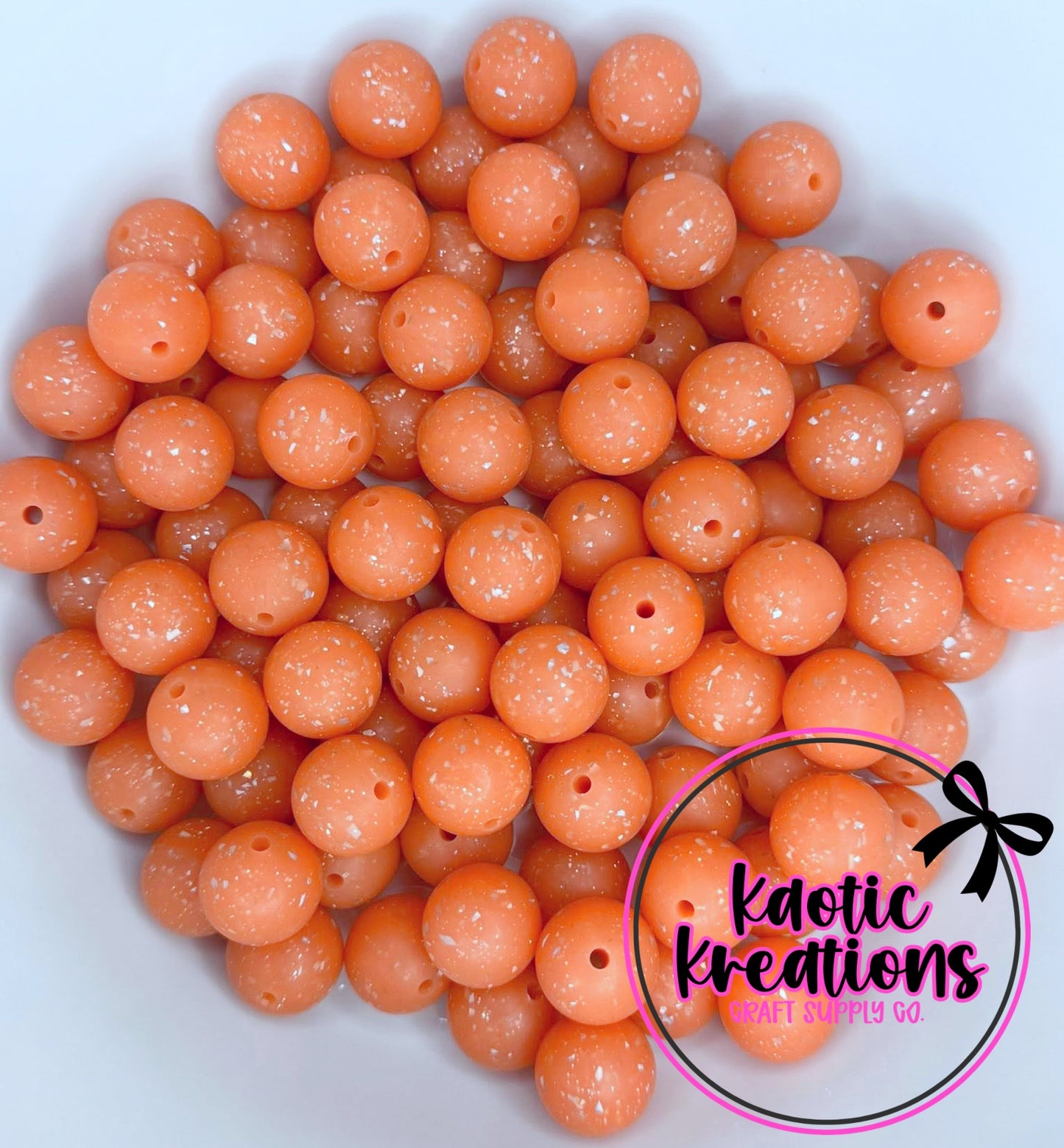 C19 ORANGE 15MM CONFETTI GLITTER (10ct)