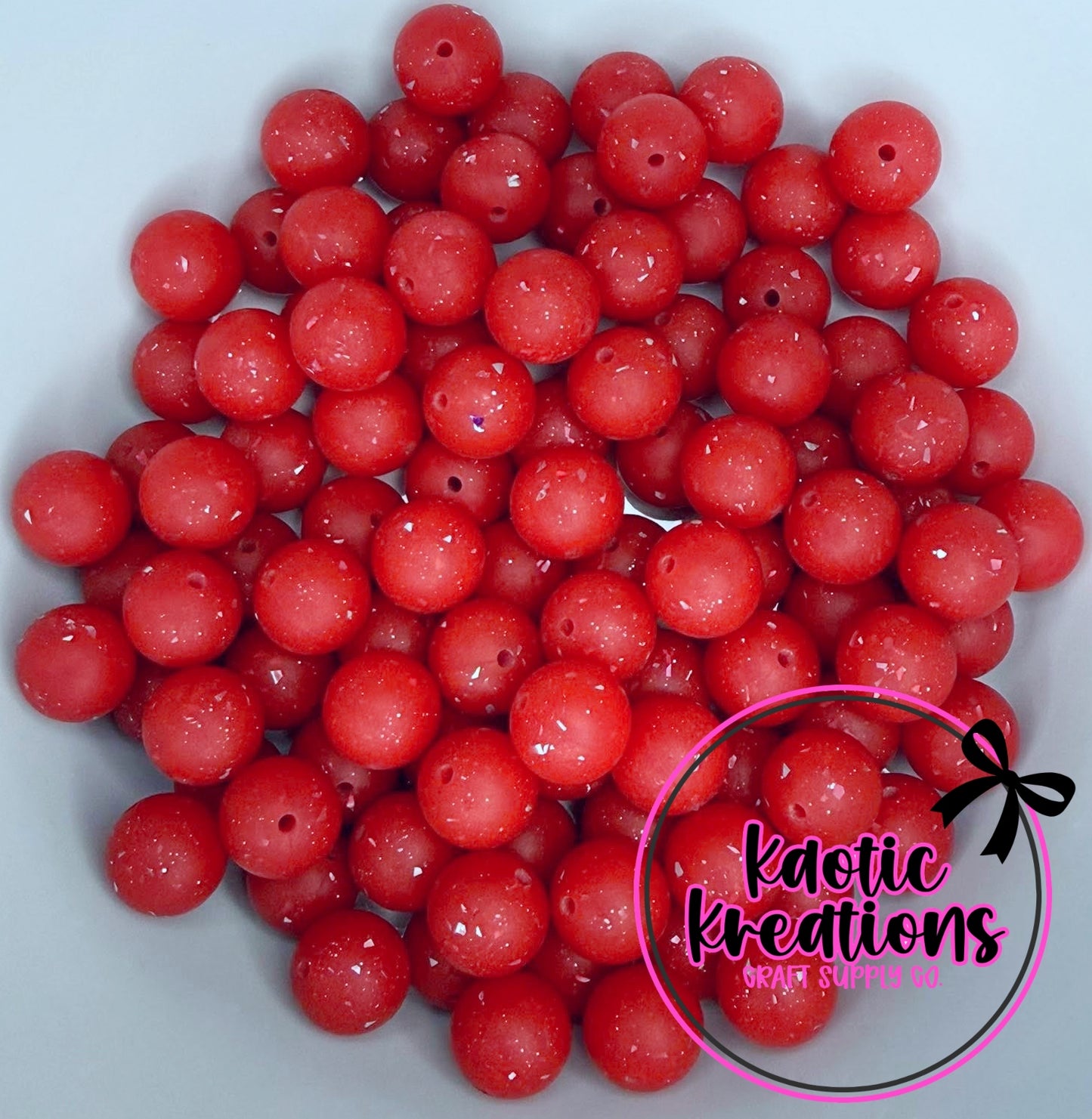 C21 RED 15MM CONFETTI GLITTER (10ct)