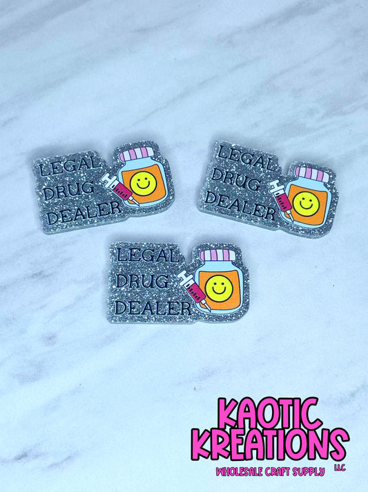 FLATBACK ACRYLIC EDUCATED DRUG DEALER F380 (1ct)