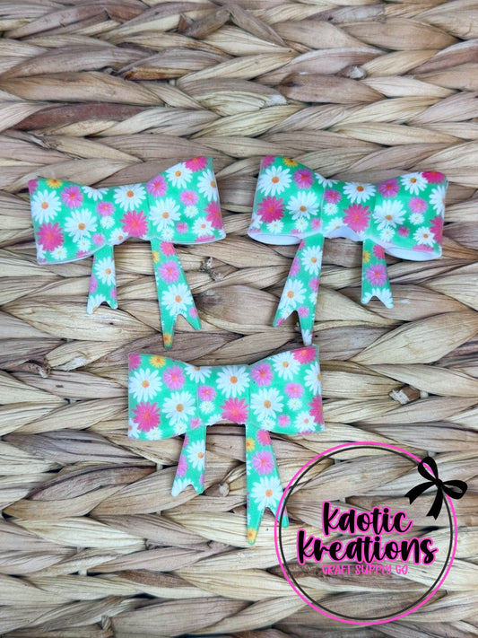 D29 BEADABLE JUMBO SILICONE BOW SUMMER DAISY (1ct)