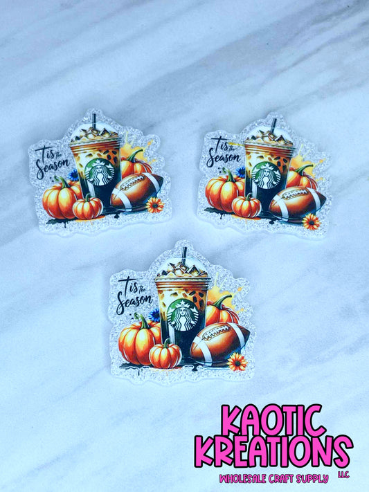 *CUSTOM* FLATBACK ACRYLIC TIS THE SEASON F560 (1ct)