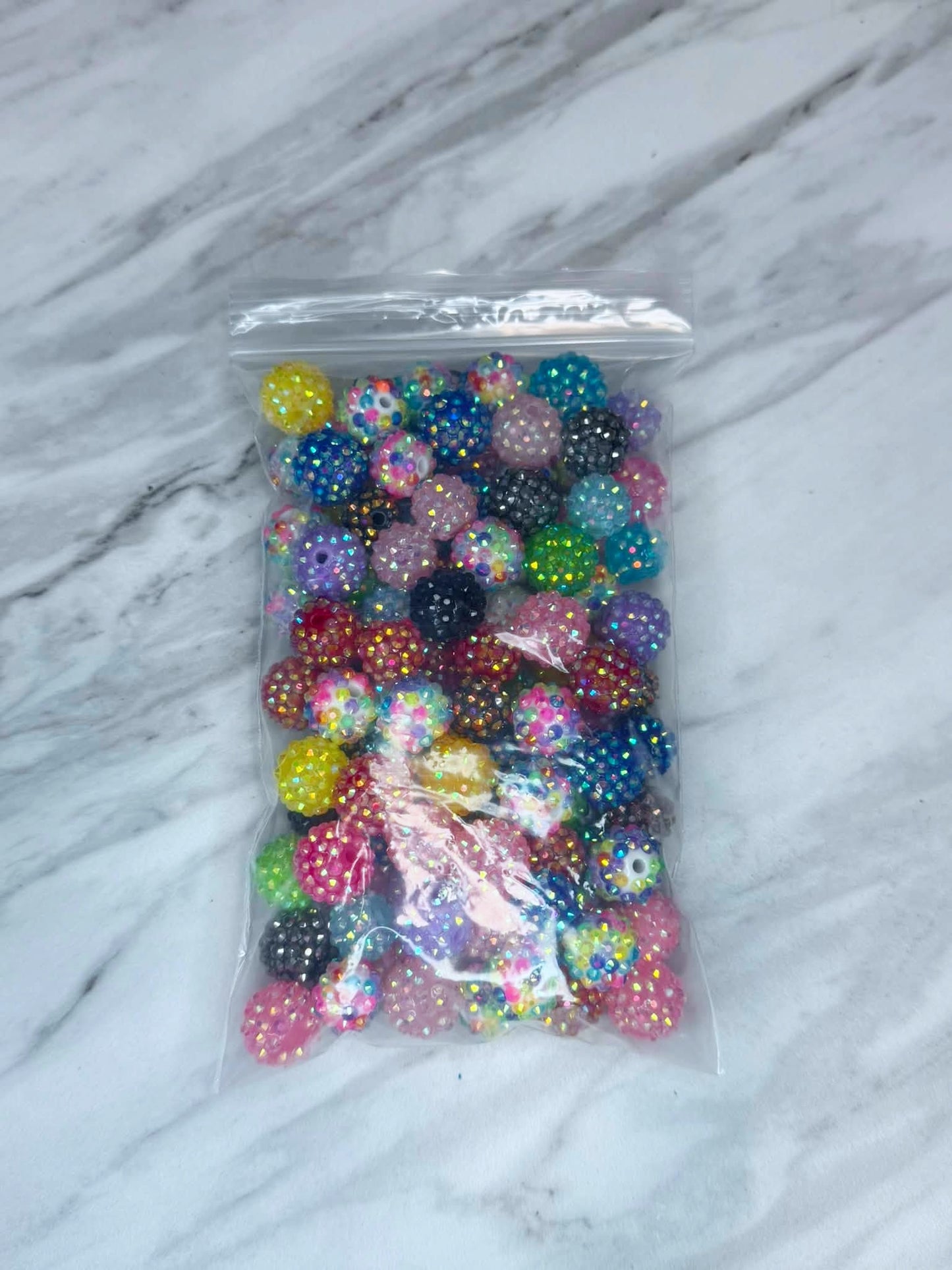 (SHOP DESTASH) RHINESTONE ACRYLIC BEAD MIX G2 (100ct)