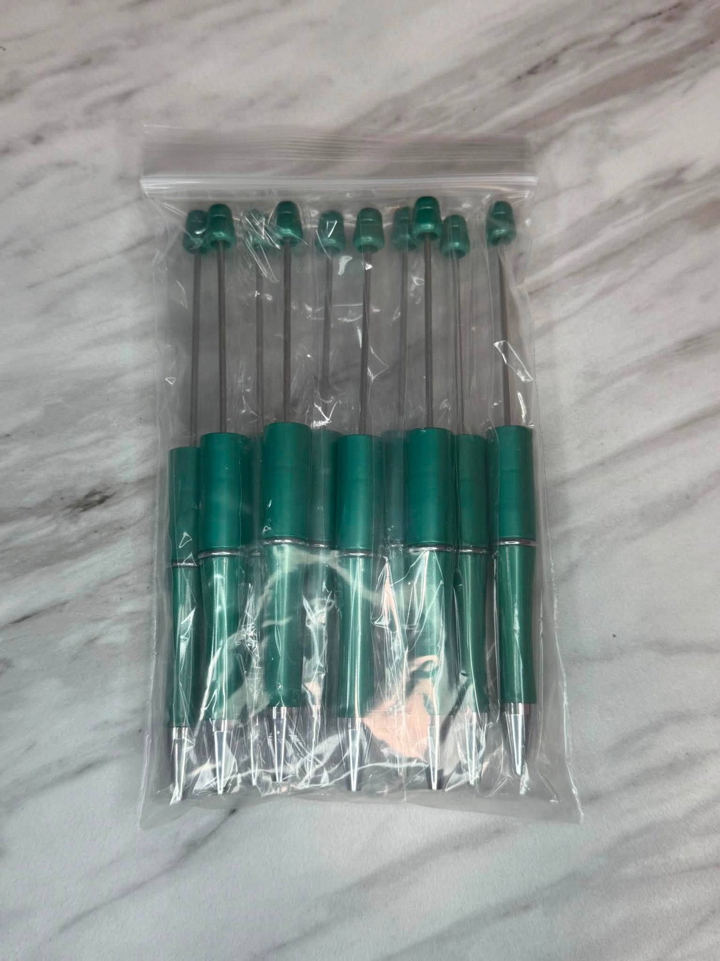 (SHOP DESTASH) BEADABLE PLASTIC PEN BUNDLE B16 (10ct)