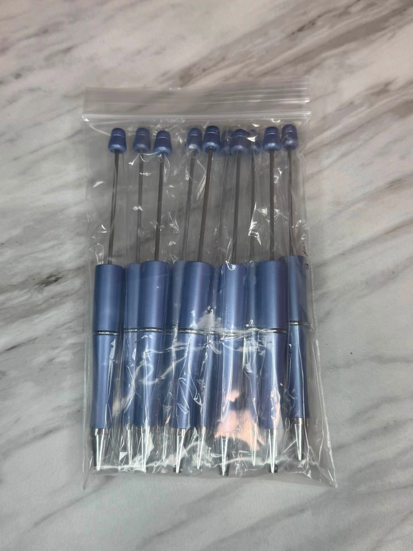 (SHOP DESTASH) BEADABLE PLASTIC PEN BUNDLE B10 (10ct)
