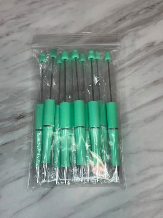 (SHOP DESTASH) BEADABLE PLASTIC PEN BUNDLE B13 (10ct)