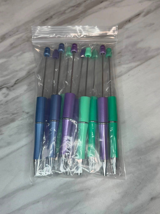 (SHOP DESTASH) BEADABLE PLASTIC PEN BUNDLE B12 (10ct)