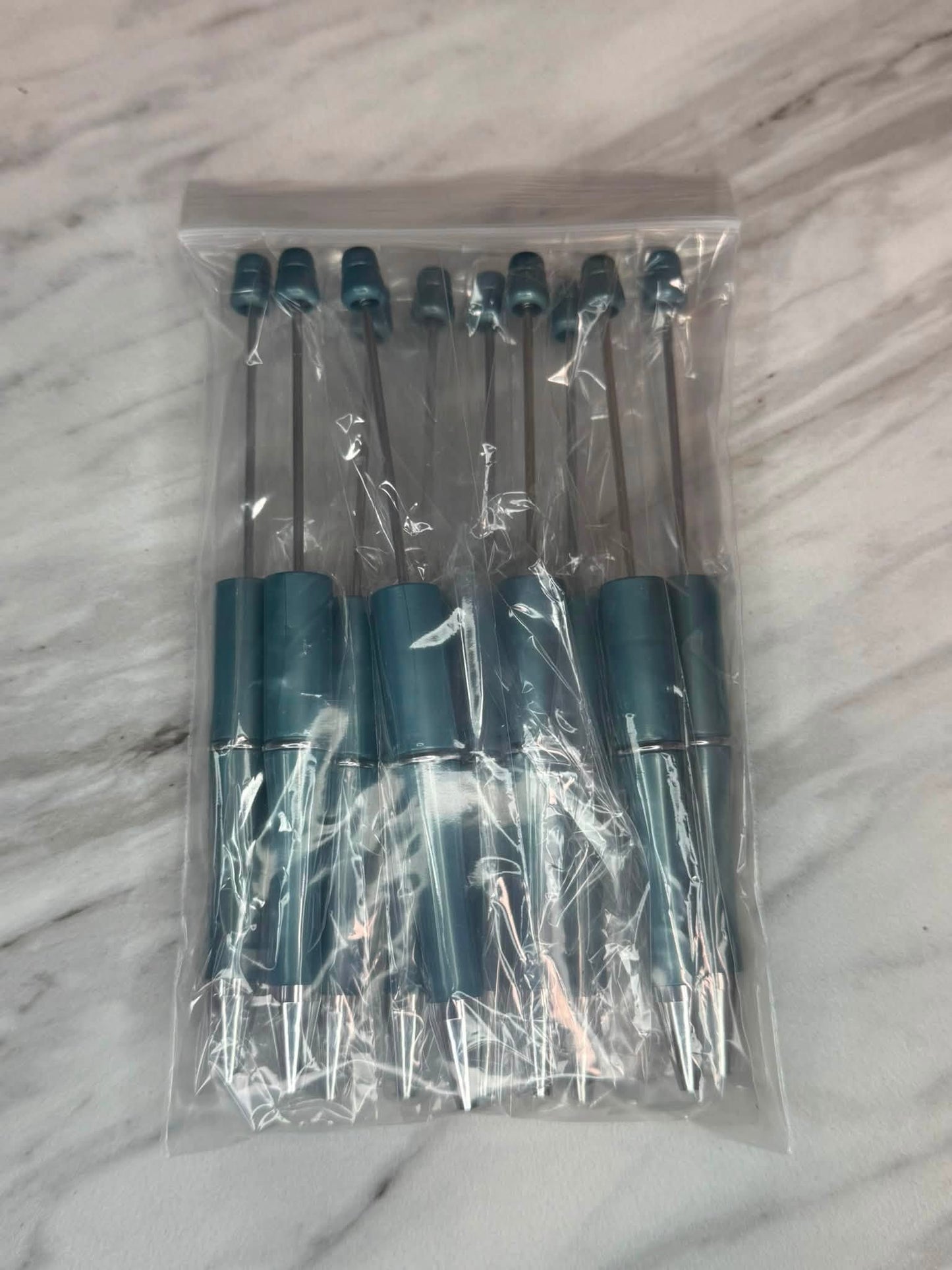 (SHOP DESTASH) BEADABLE PLASTIC PEN BUNDLE B15 (10ct)